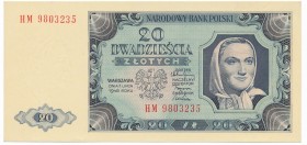 20 złotych 1948 HM 98... - papier PLASTYFIKOWANY