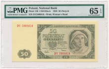 50 złotych 1948 - DY - PMG 65 EPQ