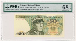 50 złotych 1975 - L - PMG 68 EPQ 2-ga nota