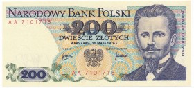 200 złotych 1976 - AA - bardzo rzadka seria