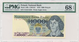 1.000 złotych 1979 - CG - PMG 68 EPQ MAX