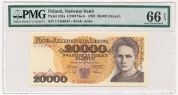 20.000 złotych 1989 - C - PMG 66 EPQ