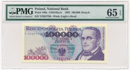 100.000 złotych 1993 - Y - PMG 65 EPQ - rzadka
