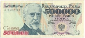 500.000 złotych 1993 - A - bardzo rzadka, pierwsza seria