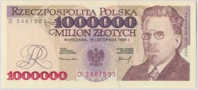 1 milion złotych 1993 - D - GDA 63 EPQ - rzadka seria