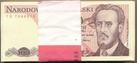 Paczka bankowa 100 złotych 1988 - TR - 100 sztuk