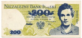 Solidarność, 200 złotych 1986 - Zbigniew Bujak