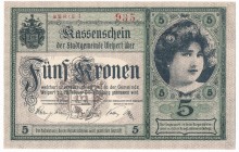 Austria, Stadtgemeinde Weipert 5 kronen 1919