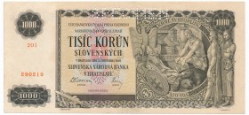 Czechoslovakia, 1.000 korun 1940 SPECIMEN