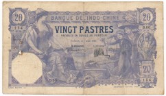 French Indochina - 20 piastres 1920 - RARE