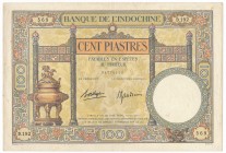 French Indochina - 100 piastres 1936-1939
