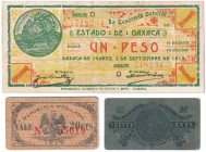 Mexico 1 peso and 20 centavos 1914-1915 (3 pieces)