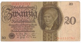 Germany, 20 mark 1924