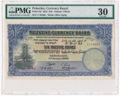 Palestine 10 Pounds 1944 - PMG 30 - RARITY