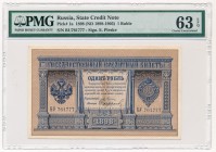 Russia 1 rubel 1898 Pleske & Sofronov - PMG 63 EPQ