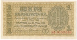 Ukraine 1 karbovantsiv 1942