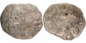 Ancient India
Punch-Marked Coins
Karshapana
Punch Marked Silver Karshapana Coin of Kosala Janapada.
Punch Marked Coin, Kosala Janapada (500-400 BC...