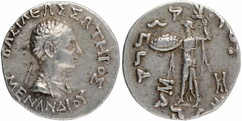 Ancient India
Indo-Greek
Tetra Drachma
Silver Tetradrachma Coin of Menander I...