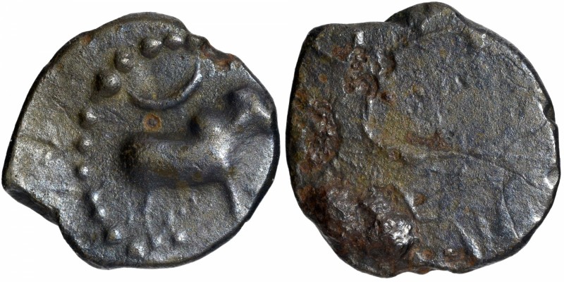 Ancient India
Pallava Dynasty (200-800 AD)
Potin Unit
Potin Coin of Pallavas ...