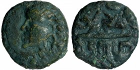 Ancient India
Gupta Dynasty
Copper Unit 
Copper Fraction Coin of Chandragupta II of Gupta Dynasty of Garuda type.
Gupta Dynasty, Chandragupta II (...