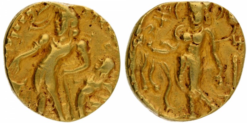 Ancient India
Gupta Dynasty
Gold Dinara 
Gold Dinar Coin of Chandragupta II o...