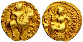 Ancient India
Gupta Dynasty
Gold Dinara 
Gold Dinar Coin of Kumaragupta I of Gupta Dynasty of Horseman type.
Gupta Dynasty, Kumaragupta I (Mahendr...
