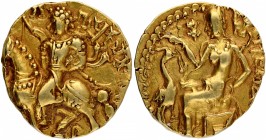 Ancient India
Gupta Dynasty
Gold Dinara 
Gold Dinar Coin of Kumaragupta I of Gupta Dynasty of Horseman type.
Gupta Empire, Kumaragupta I (Mahendra...
