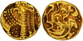 Hindu Medieval of India
Western Ganga Dynasty
Gadyana
Gold Gadyana Coin of Western Ganga Dynasty.
Western Ganga Dynasty (10-11 Century AD), Gold G...