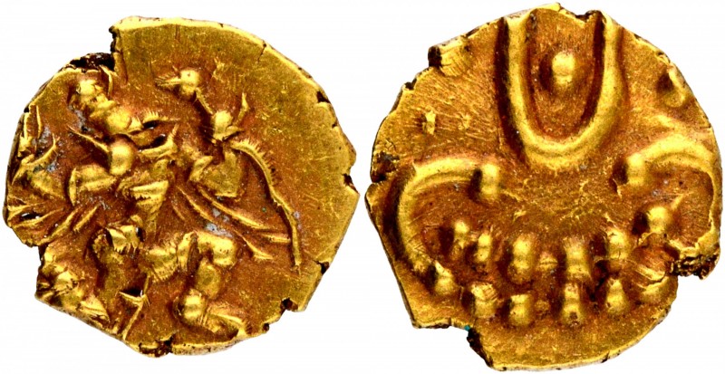 Hindu Medieval of India
Banas of Madurai
Gold Fanam
Gold Fanam Coin of Samara...