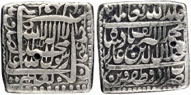 Mughal Coins
03. Akbar, Jalal-Ud-Din Muhammad (1556-1605)
Rupee 01 (Square)
Silver Square Rupee Coin of Akbar of Urdu Zafar Qarin Mint.
Akbar, Urd...