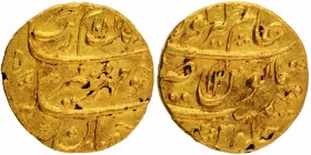 Mughal Coins
09. Aurangzeb Alamgir, Muhayyi-ud-din (1658-1707)
Mohur 1
Extremely Rare Gold Mohur Coin of Aurangzeb Alamgir of Alamgirpur Mint.
Aur...