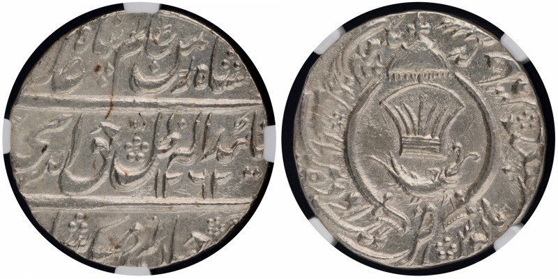 Indian Princely States
Awadh State
Rupee 01
Silver One Rupee Coin of Amjad Al...