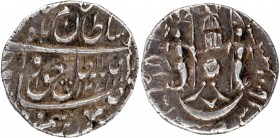 Indian Princely States
Awadh State
Rupee 1/8
Very Rare Silver One Eighth Rupee Coin of Wajid Ali Shah of Lakhnau Mint of Awadh.
Awadh, Wajid Ali S...