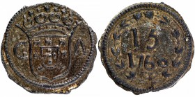 European Enclave
India Portuguese
Tin Fifteen Bazarucos Coin of Jose I of Goa of India Portuguese.
Indo-Portuguese, Goa, D. Jose I (1750-1777 AD), ...