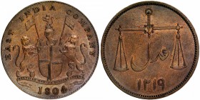 Presidencies of India
Bombay Presidency
Pice 02
Copper Double Pice Proof Coin of Bombay Presidency.
Bombay Presidency, Copper Double Pice Proof (8...