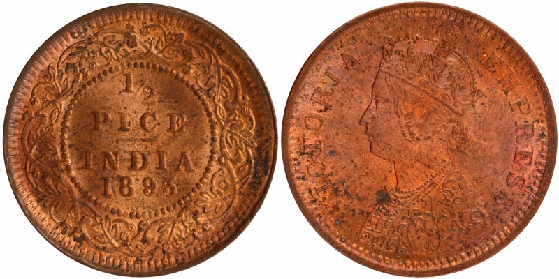 British India
Pice 1/2 
Pice 1/2
Copper Half Pice Coin of Victoria Empress of...