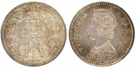 British India
Annas 2 (Silver)
Annas 02 
Silver Two Annas Coin of Victoria Empress of Calcutta Mint of 1878.
1878, Victoria Empress, Silver 2 Anna...