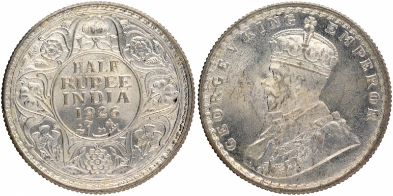 British India
Rupee 1/2 
Rupee 1/2
Silver Half Rupee Coin of King George V of...