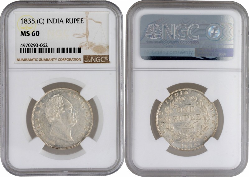 British India
Rupee 1
Rupee 01
Silver One Rupee Coin of King William IIII of ...