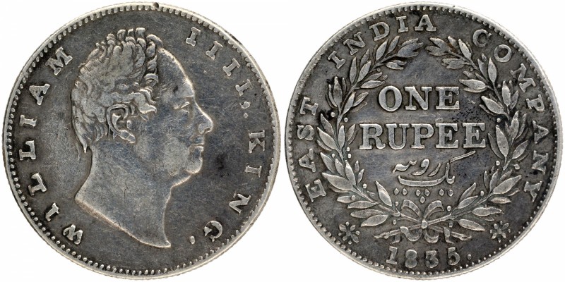 British India
Rupee 1
Rupee 01
Silver One Rupee Coin of King William IIII of ...