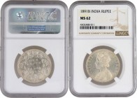 British India
Rupee 1
Rupee 01
Silver One Rupee Coin of Victoria Empress of Bombay Mint of 1891.
1891 (1 over 0), Victoria Empress, Silver Rupee, ...