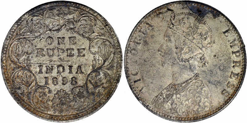 British India
Rupee 1
Rupee 01
Silver One Rupee Coin of Victoria Empress of B...