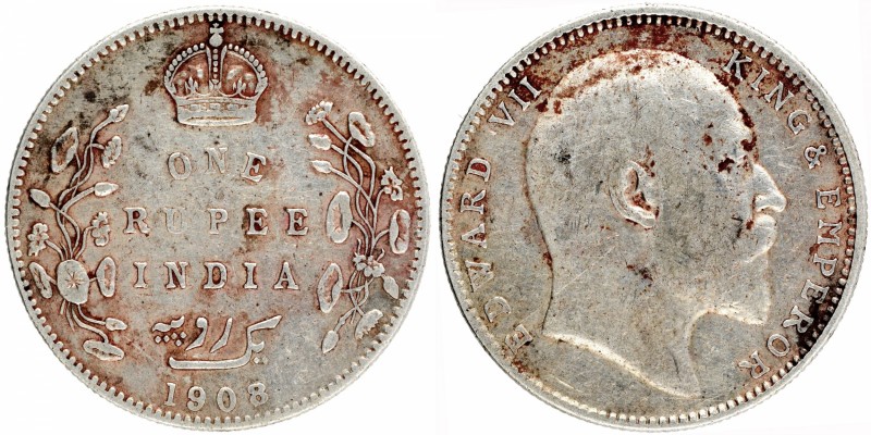 British India
Rupee 1
Rupee 01
Silver One Rupee Coin of King Edward VII of Bo...