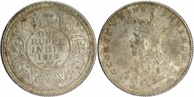 British India
Rupee 1
Rupee 01
Silver One Rupee Coin of King George V of Bombay Mint of 1919.
1919, King George V, Silver Rupee, Bombay Mint, 1 di...