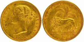 British India
Mohur 1
Mohur 1
Gold One Mohur Coin of Victoria Queen of Calcutta Mint of 1841.
1841, Victoria Queen, Mule, Gold Mohur, Divided Lege...