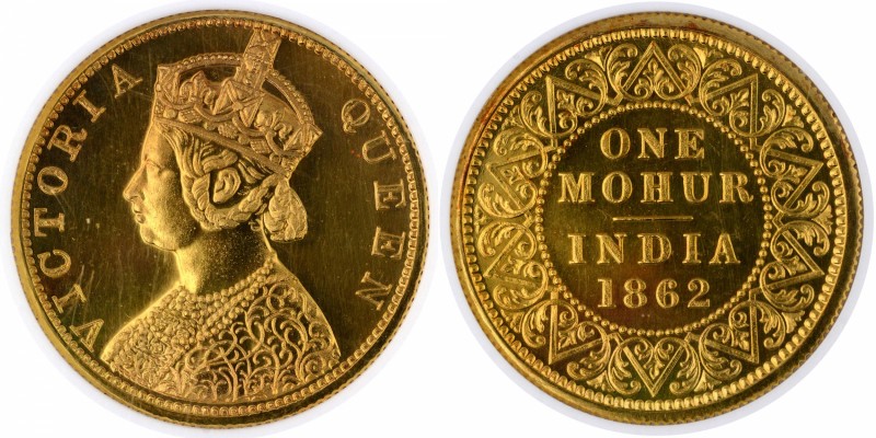 British India
Mohur 1
Mohur 1
Gold One Mohur Coin of Victoria Queen of Calcut...