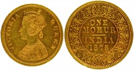 British India
Mohur 1
Mohur 1
Gold One Mohur Coin of Victoria Queen of Calcutta Mint of 1875.
1875, Victoria Queen, Gold Mohur, Calcutta Mint, two...
