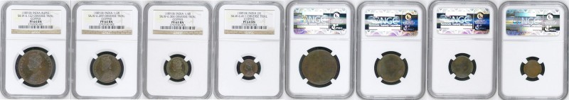 British India
Set
Set of 4 Coins
Set of Trial Strike Uniface Copper Coins of ...