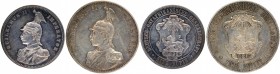German East Africa
Set of 2 Coins
Silver Rupie and Two Rupies Coins of Kaiser Wilhelm II of German East Africa.
German East Africa, Kaiser Wilhelm ...