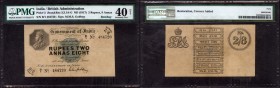 British INDIA Notes
K. G. V.
Rupee 21/2
Two Rupees and Eight Annas Note of King George V signed by M.M.S. Gubbay of 1918.
British India, 1917, Kin...